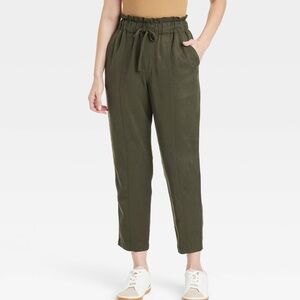 A New Day Green Paper Bag Pants